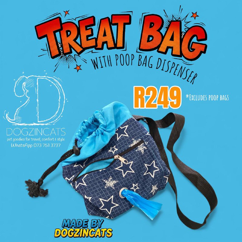 Pet treat bag with poop bag dispenser Pet treat bag with poop bag dispenser