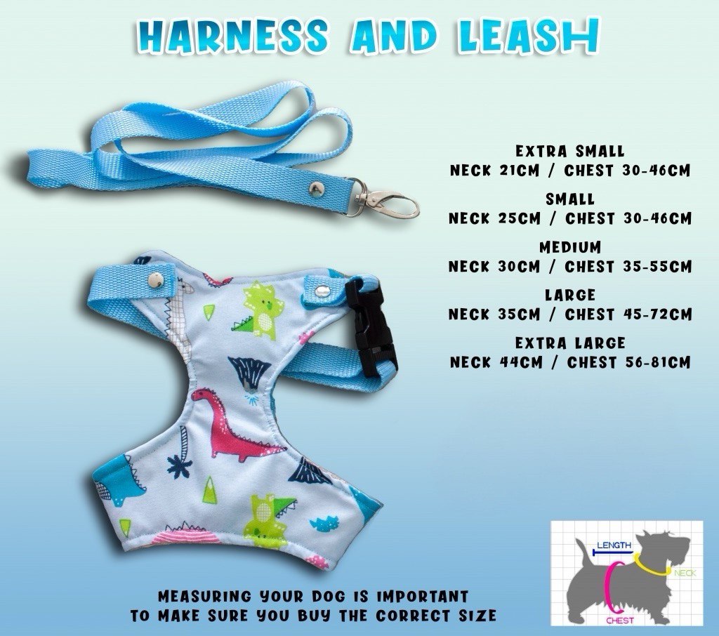 Dog harness and leash sizes Dog harness and leash sizes