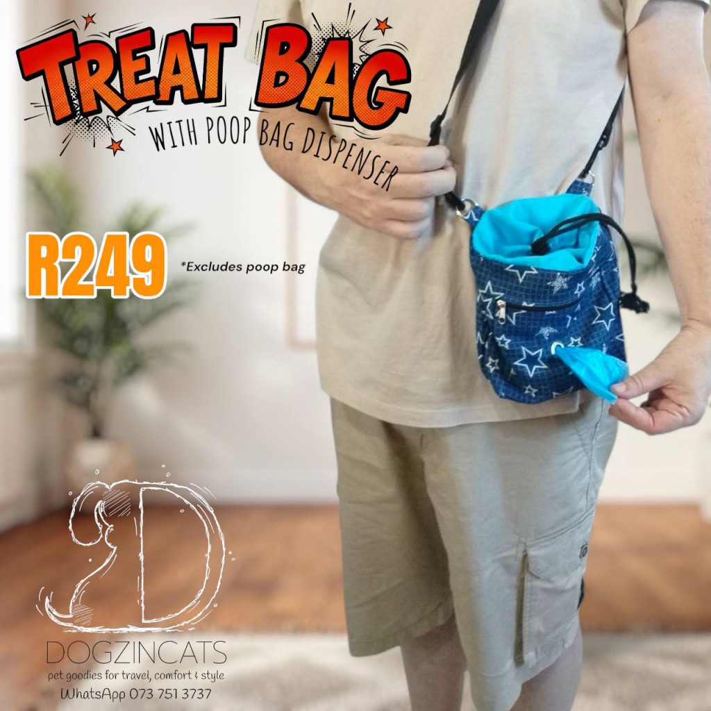 Pet treat bag with poop bag dispenser Pet treat bag with poop bag dispenser