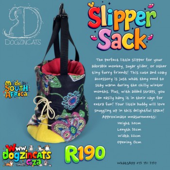slipper sack for marmosets and sugar gliders slipper sack for marmosets and sugar gliders