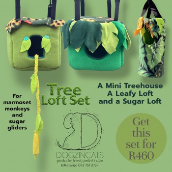 Tree loft set for marmoset monkeys and sugar gliders Tree loft set for marmoset monkeys and sugar gliders