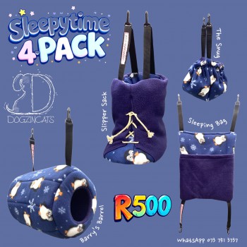 Sleepytime 4 pack for marmoset monkeys and sugar gliders Sleepytime 4 pack for marmoset monkeys and sugar gliders