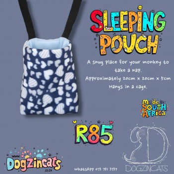 Sleeping pouch for marmosets and sugar gliders Sleeping pouch for marmosets and sugar gliders